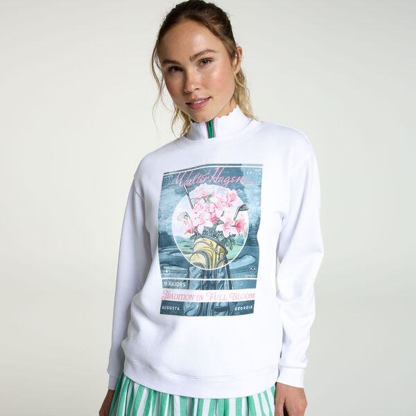 ウォルターヘーゲン レディース トップス シャツ グラフィック Walter Hagen Women's Clubhouse Graphic Golf Crewhite ホワイト｜ReVida 店