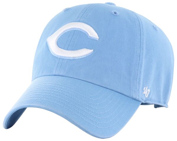 フォーティーセブン レディース アクセサリー 帽子 '47 Adult Cincinnati Reds Light Blue Clean Up Adjustable Hat NoColor ブルー｜ReVida 店