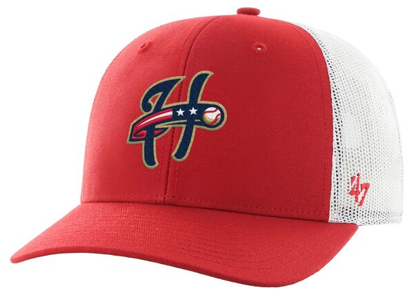 フォーティーセブン レディース アクセサリー 帽子 '47 Adult Harrisburgh Senators Red Core Adjustable Trucker Hat NoColor レッド|ReVida 店