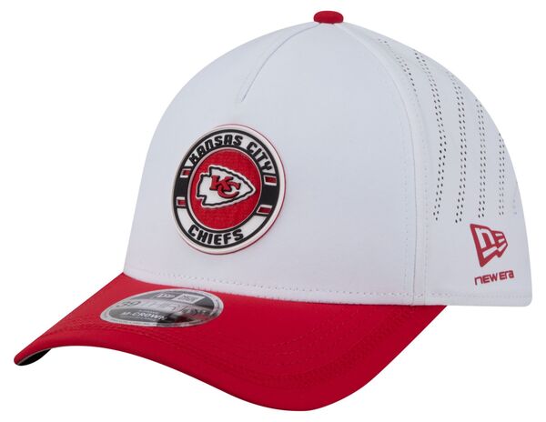 ニューエラ レディース アクセサリー 帽子 New Eradult Kansas City Chiefs White A-Frame Patch 39Thirty Stretch Fit Hat NoColor ホワイト|ReVida 店