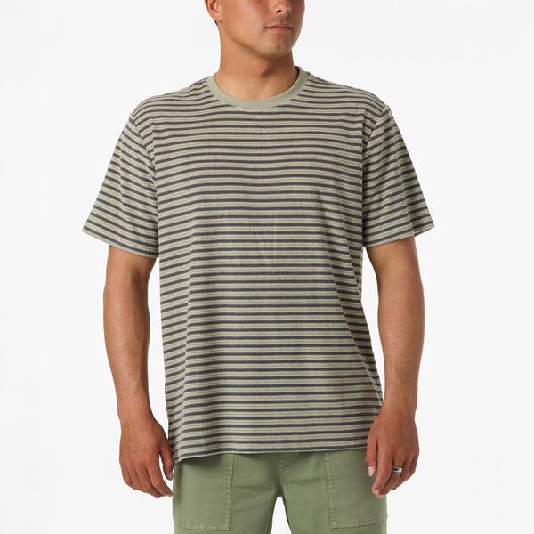 オニール メンズ トップス ティーシャツ O\u0027Neill Men\u0027s Frontierstriped Short Sleeve T-Shirt Seagrass 縞模様