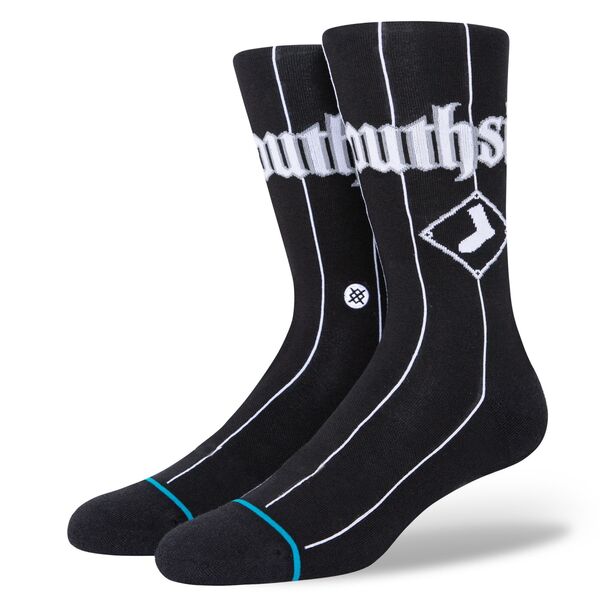 観点 メンズ アンダー御召しもの ソックス Stance Adult Chicago White Sox City Connect Crew Socks Black 黒いこと