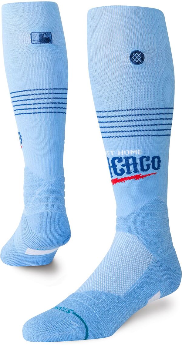 立場 レディース アンダーお召しもの ソックス Stance Adult Chicago Cubs City Connect 2025 Alternate Over the Calf Crew Socks NoColor