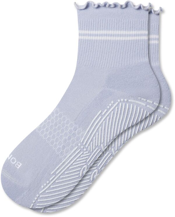 ボン二階建てバス レディース アンダーお召しもの ソックス Bombas Women\u0027studio Gripper Quarter Socksky/Sail Blue 青色
