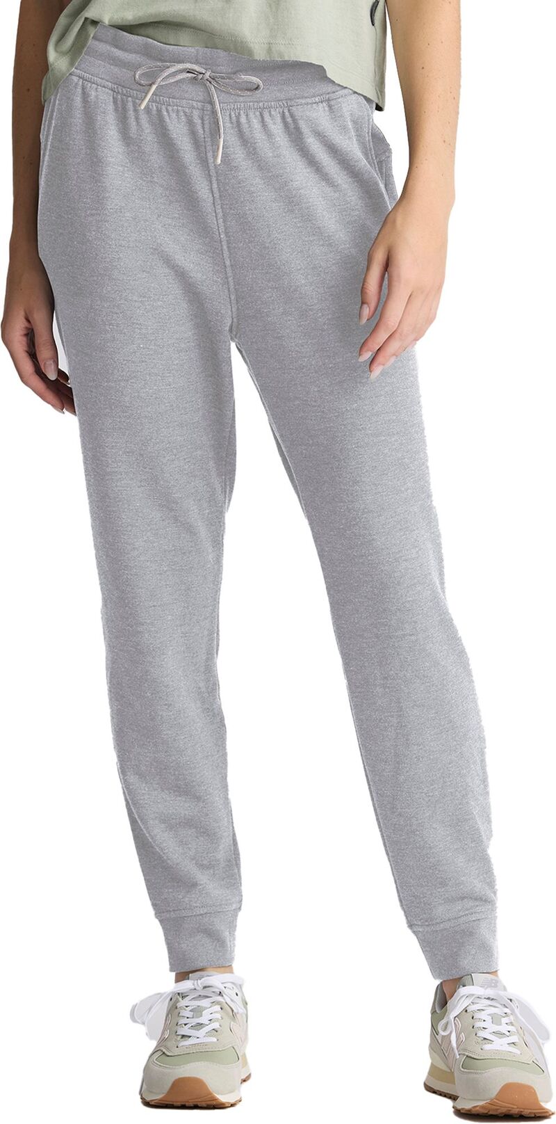 無償性 飛球 レディース ボトムス 心地よいズボン下 フリース Free Fly Women\u0027s Bamboo Lightweight Fleece Jogger Light Heather Grey 薄墨色