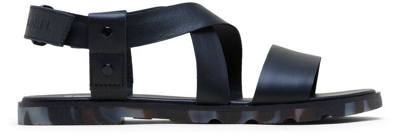 ソレル レディース シューズ サンダル SOREL Women\u0027s Ella III Flat Sandals Black/Graphite 黒いこと