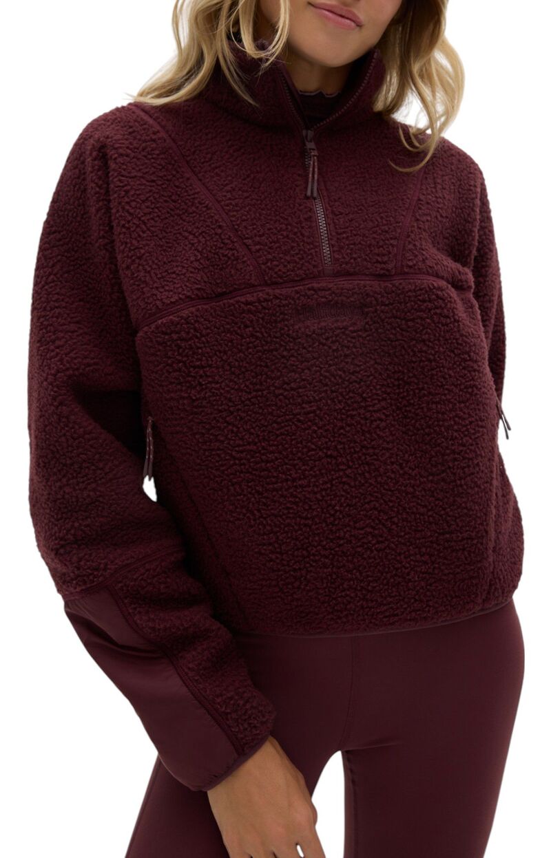ハーフデイズ レディース トップス ティーシャツ フリース Halfdays Women\u0027s Piper Fleece Glazed Cherry