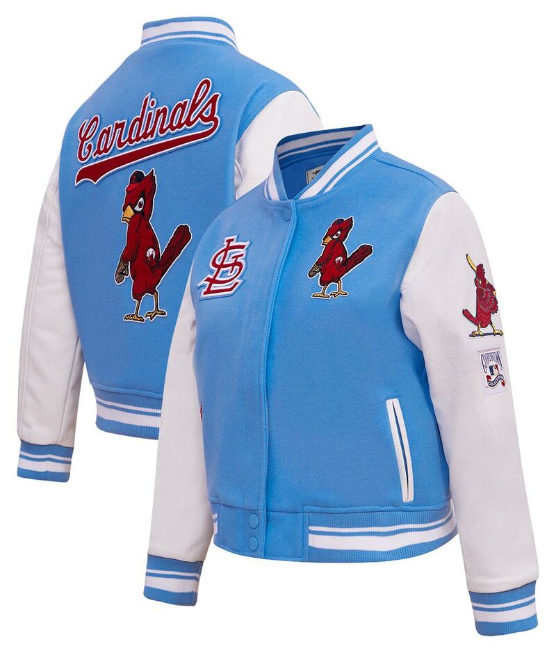 労働者階級標準尺度 レディース アウター 上衣・上衣 Pro Standard Women\u0027st. Louis Cardinals Retro Varsity Jacket Blue 青色