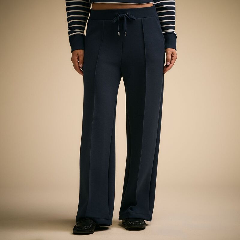 持ちはこび レディース ボトムス 心地好いズボン下 ワイドレッグ アクアラング CALIA Women\u0027soft Scuba Wide Leg Pant Darker Ardosia Slate スレート