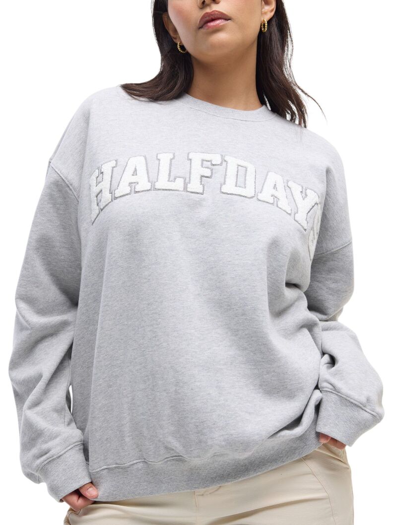 ハーフデイズ レディース アウター パーカー・スウェット ティーシャツ Halfdays Women\u0027s Halfdaysweatshirt Heather Grey 薄墨色
