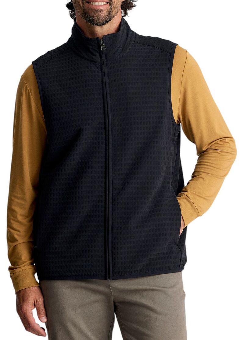 無償性 飛球 メンズ アウター パーカー・スウェット より良い フリース Free Fly Men\u0027s Gridback Fleece Vest Black 黒いこと