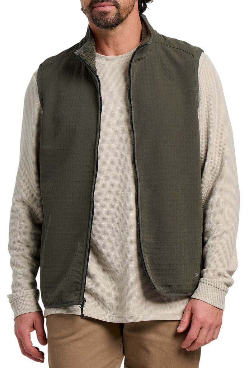 無償性 飛球 メンズ アウター パーカー・スウェット より良い フリース Free Fly Men\u0027s Gridback Fleece Vest Dark Forest フォレスト