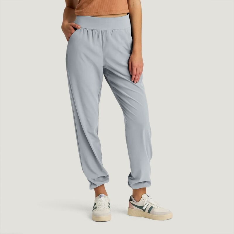 無償性 飛球 レディース ボトムス 心地よいズボン下 Free Fly Women\u0027s Breeze Flats Pants Aspen Grey 薄墨色
