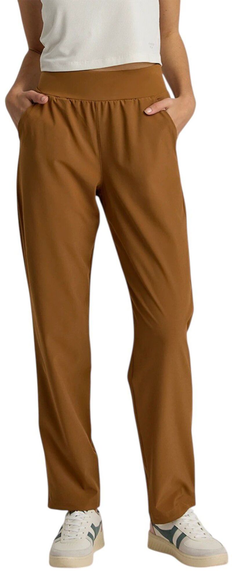 無償性 飛球 レディース ボトムス 心地よいズボン下 Free Fly Women\u0027s Breeze Flats Pants Russet