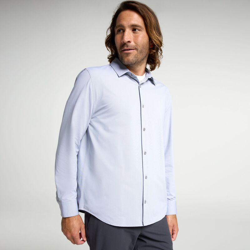 ヴァースト メンズ トップス ティーシャツ VRST Men\u0027s Limitless Elite Long Sleeve Button Up Light Grey 薄墨色