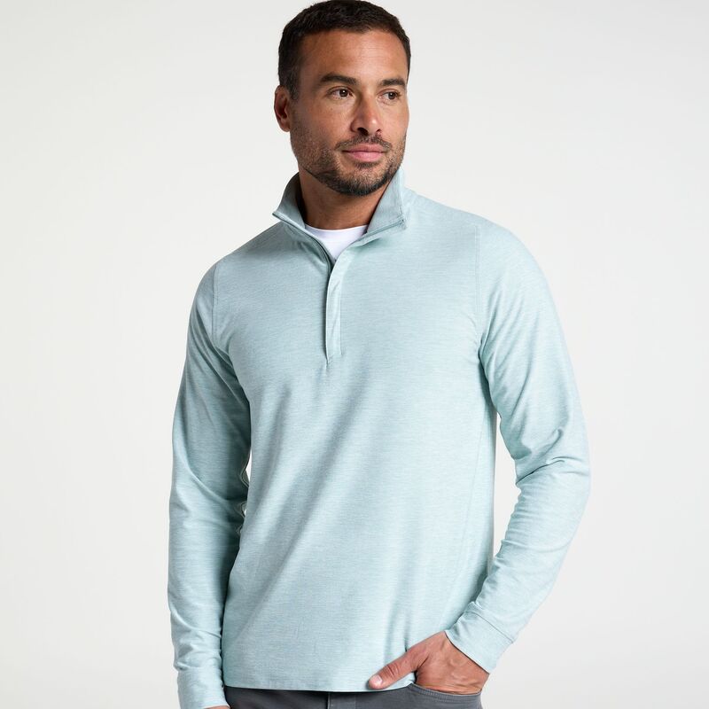 ヴァースト メンズ トップス プルオーバー VRST Men\u0027s Recovery 1/4 Zipullover Jade