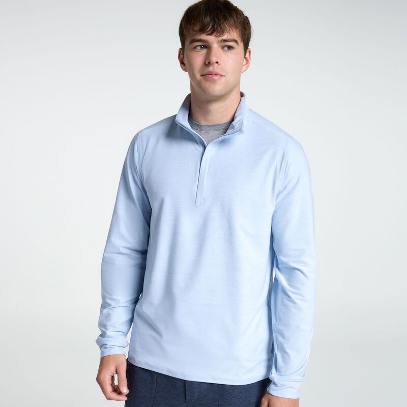 ヴァースト メンズ トップス プルオーバー VRST Men\u0027s Recovery 1/4 Zipullover Light Blue 青碧