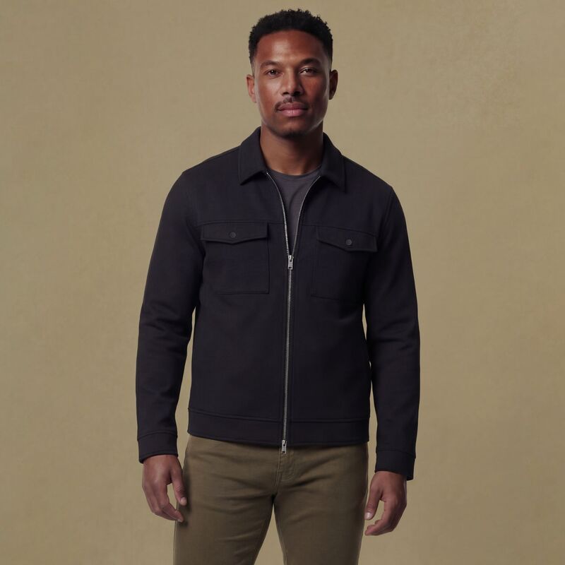 ヴァースト メンズ アウター パーカー・スウェット プルオーバー フリース 上衣 VRST Men\u0027s Pinnacle Fleece Shirt Jacket Pure Black 黒いこと