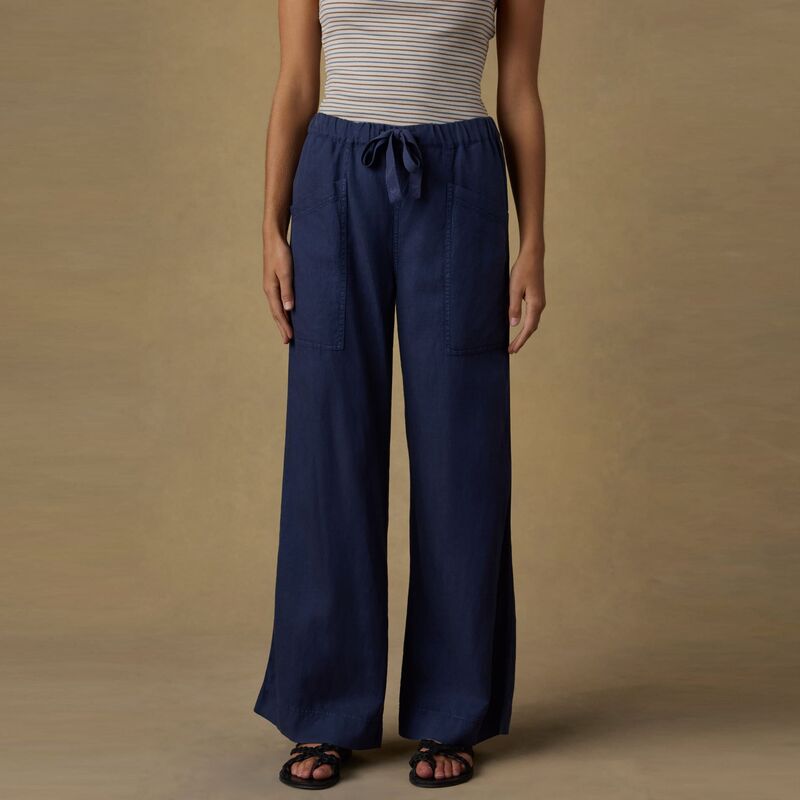 ファレティ レディース ボトムス 心地よいズボン下 ワイドレッグ ドレープ Faherty Women\u0027s Topanga Drape Wide Leg Pant Spellbound
