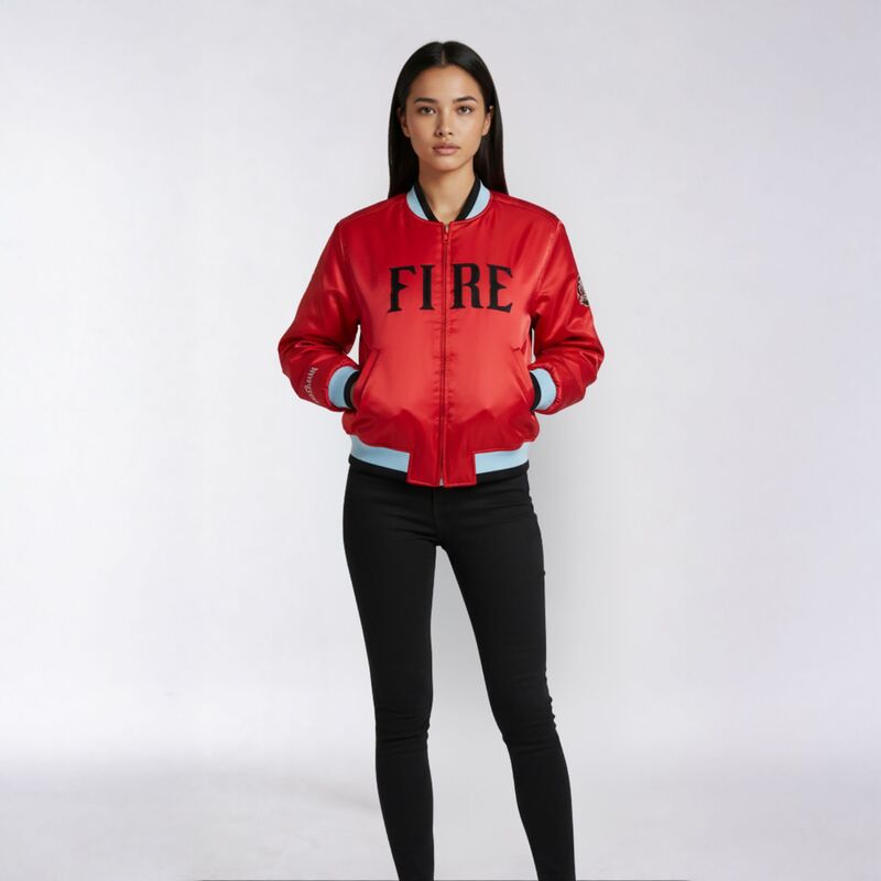 ザワイルドコレクティブ レディース アウター 上衣・上衣 繻子 The Wild Collective Women\u0027s Portland Fired Satin Jacket NoColor 赤いこと