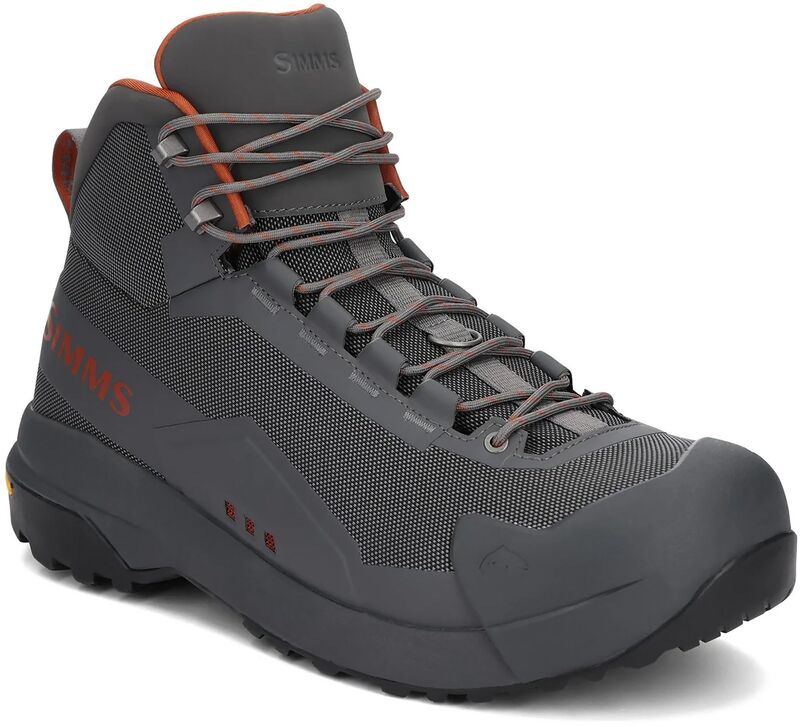 シムズ メンズ シューズ ブーツ・レインブーツ Simms Men\u0027s Flyweight Boot - Vibram Charcoal 濃灰色