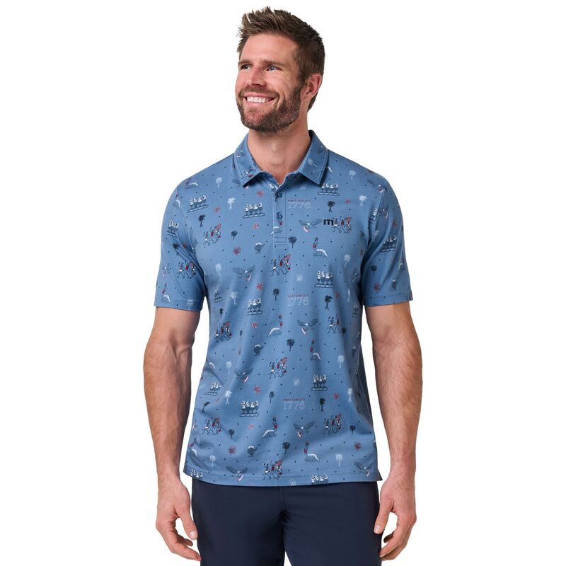 トラビスマヒュー メンズ トップス スポーツシャツ 編み物 TravisMathew Men\u0027s ComfortKnit Festival Golf Polo Coronet