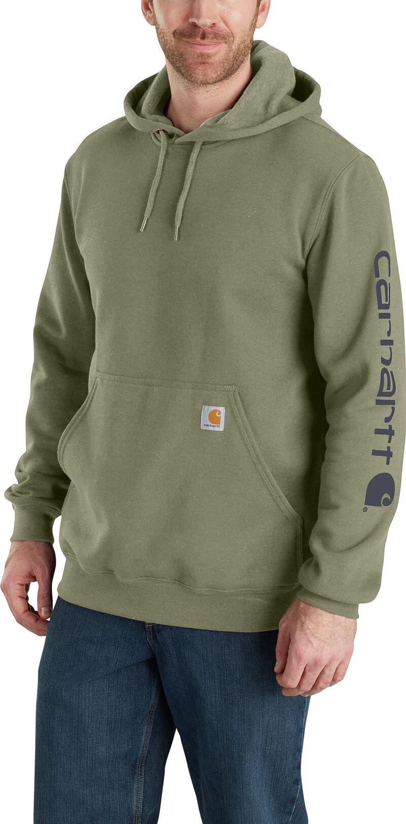 鉄道車両ハート型 メンズ アウター パーカー・スウェット Carhartt Men\u0027s K288 Hoodie Dusty Olive オリーブ