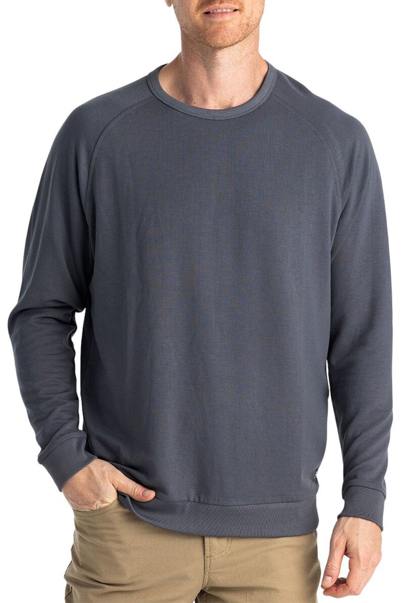 無償性 飛球 メンズ アウター パーカー・スウェット プルオーバー フリース Free Fly Men\u0027s Bamboo Lightweight Fleece Crew Sweatshirt Storm Cloud