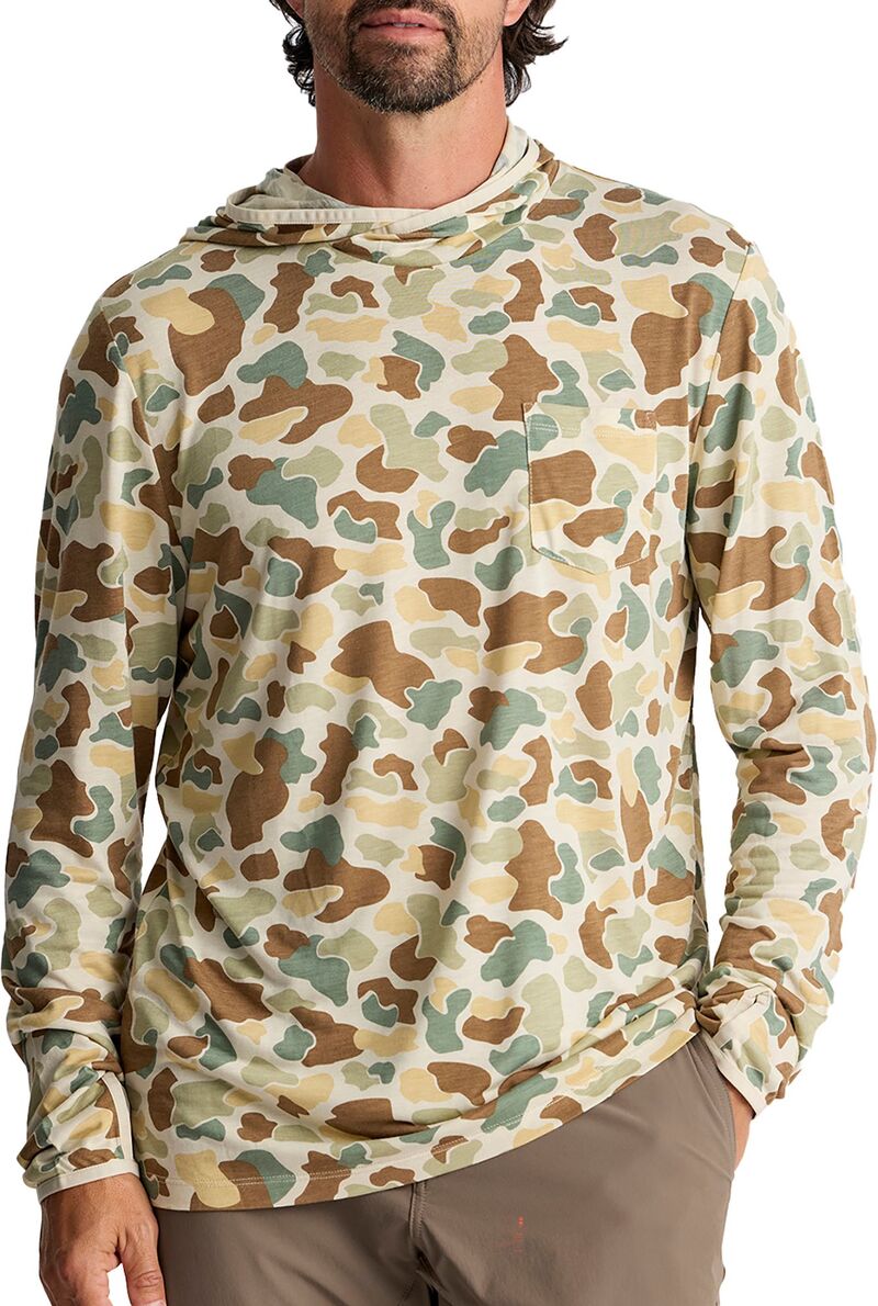 無償性 飛球 メンズ アウター パーカー・スウェット フリース Free Fly Men\u0027s Bamboo Lightweight Fleece Hoodie Vintage Camo