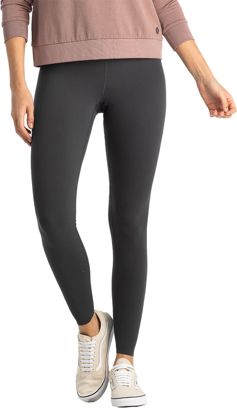 無償性 飛球 レディース ボトムス レギンス Free Fly Women\u0027s All Day 7/8 Leggings Black Sand 黒いこと