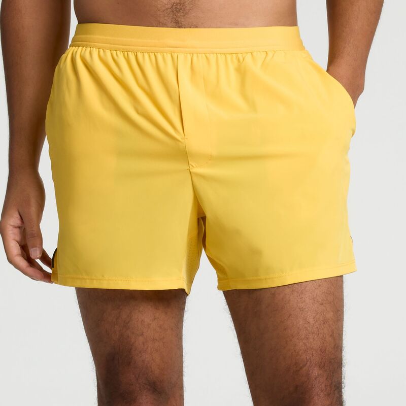 ヴァースト メンズ ボトムス 二分の一ズボン下・さる股引き VRST Men\u0027s 5\" Accelerate Running Brief Short Warm Gold ゴールド"