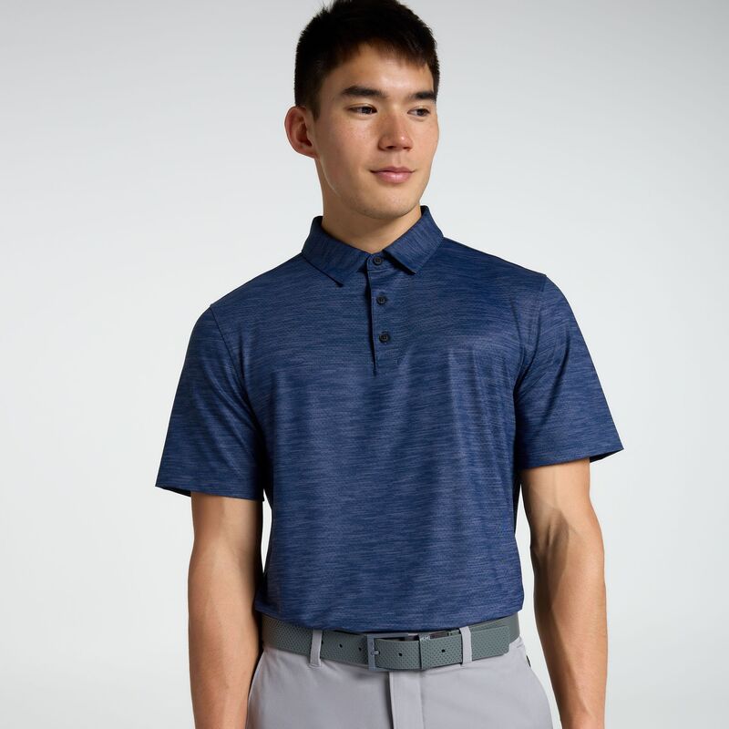 ヴァースト メンズ トップス ポロシャツ VRST Men's Golf Pivot Heather Polo Darker Ardosia Heather ヘザー|ReVida 店