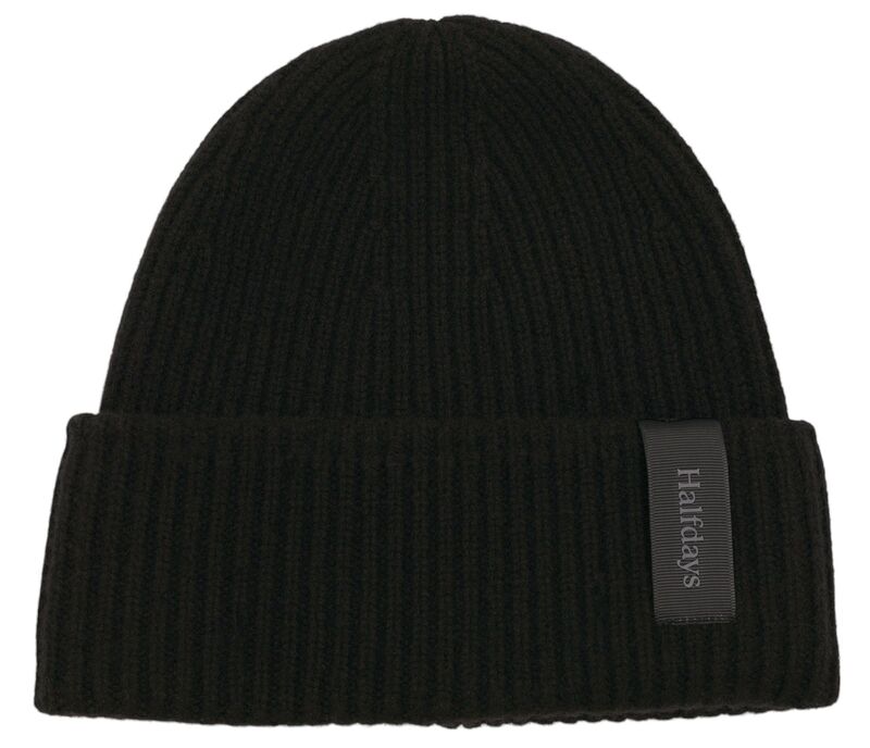 ハーフデイズ レディース 添え物 かぶり笠 Halfdays Women\u0027s Merino Beanie Black 黒いこと