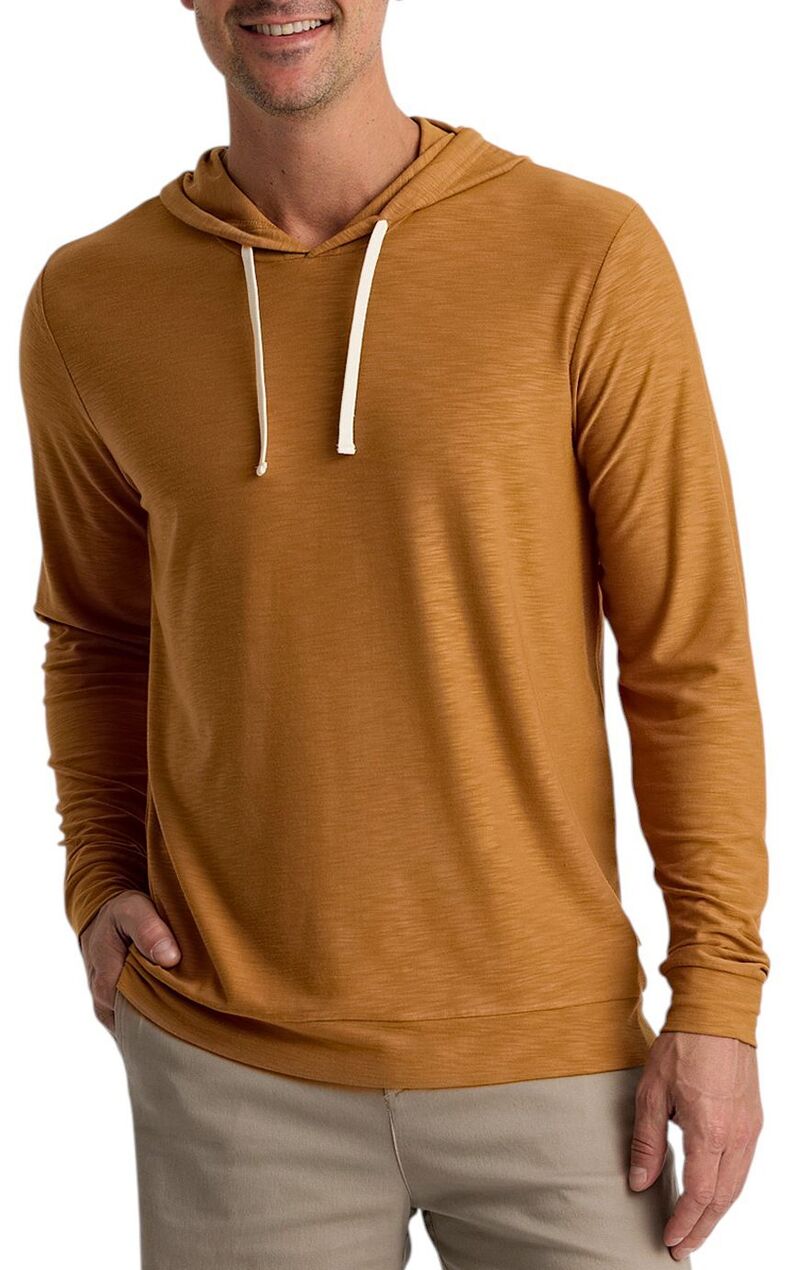 無償性 飛球 メンズ アウター パーカー・スウェット Free Fly Men\u0027s Bamboo Slub Hoodie II Ochre