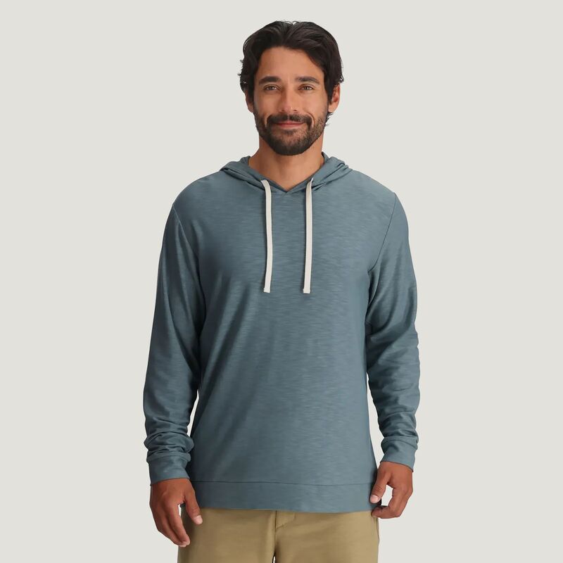 無償性 飛球 メンズ アウター パーカー・スウェット Free Fly Men\u0027s Bamboo Slub Hoodie II Stormy Sea