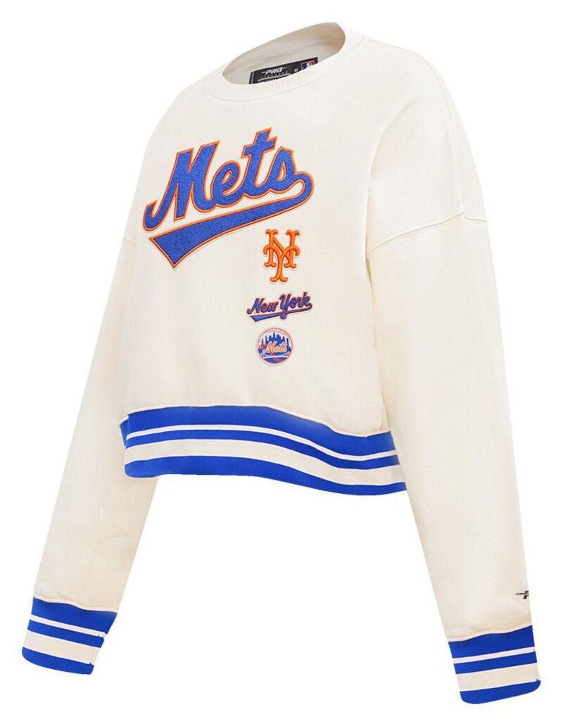 労働者階級判定基準 レディース トップス ティーシャツ Pro Standard Women\u0027s New York Mets Retro Boxy T-Shirt Cream 皮膚軟化剤