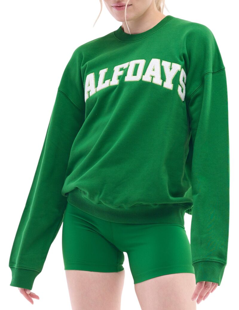 ハーフデイズ レディース アウター パーカー・スウェット プルオーバー Halfdays Women\u0027s Halfdaysweatshirt Verdant