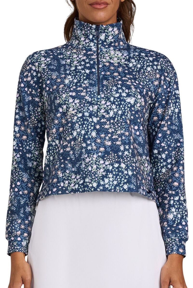 バッドバーディー レディース アウター ジャケット・ブルゾン Bad Birdie Women's At Ease Golf 1/4 Zip Super Duper Bloom|ReVida 店