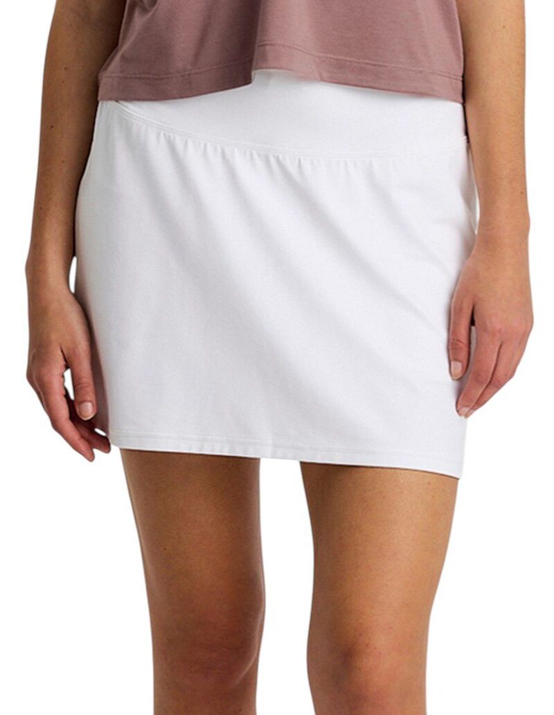 無償性 飛球 レディース ボトムス 二分の一ズボン下・さる股引き Free Fly Women\u0027s All Day Skort Bright White 白いこと