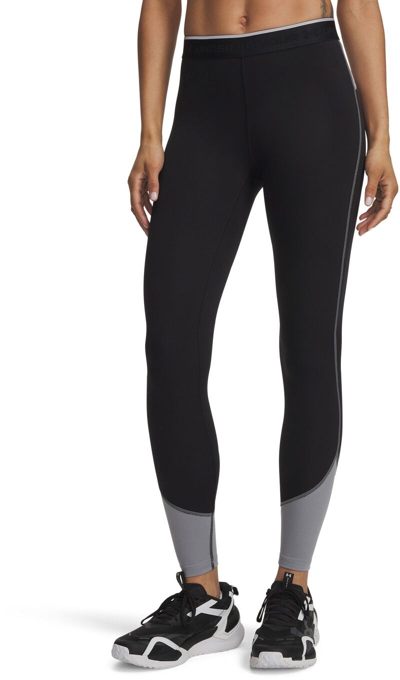 アンダーアーマー レディース ボトムス レギンス Under Armour Women\u0027s HeatGear Elite Leggings Ultimate Black/Steel/Ref 黒いこと
