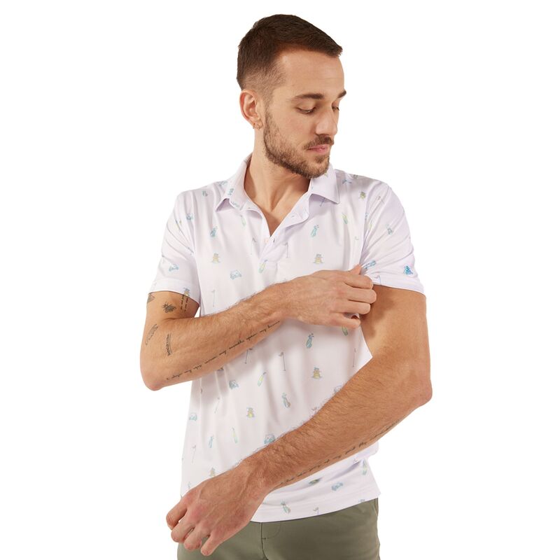 チャビーズ メンズ トップス スポーツシャツ プルオーバー Chubbies Men\u0027s The Sweetee Golf Poloptic White 白いこと