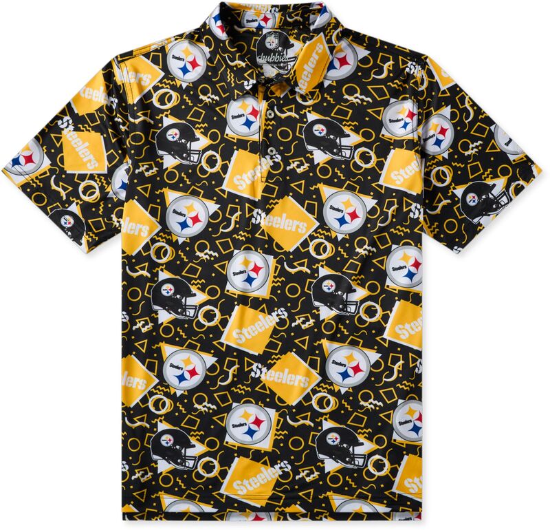 チャビーズ メンズ トップス ポロシャツ Tシャツ chubbies Men's Pittsburgh Steelers Black Game Day Polo NoColor ブラック|ReVida 店