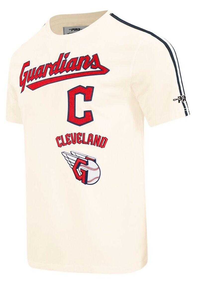 労働者階級標準尺度 メンズ トップス ティーシャツ Pro Standard Men\u0027s Cleveland Guardians Cream Retro Classic T-Shirt NoColor 皮膚軟化剤