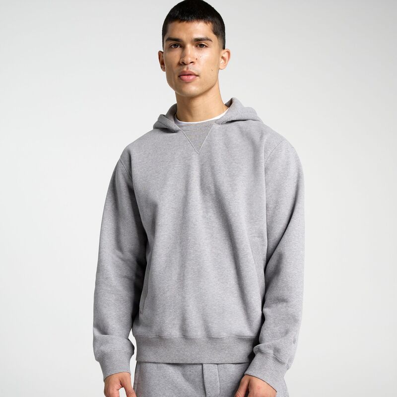 ヴァースト メンズ アウター パーカー・スウェット フリース VRST Men\u0027s Washed Fleece Hoodie Mid Grey Heather 薄墨色