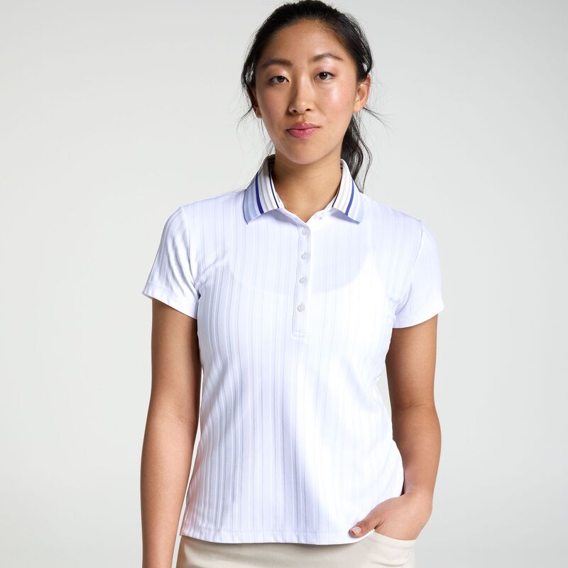 ウォルターヘーゲン レディース トップス スポーツシャツ Walter Hagen Women\u0027s Golf Performance 11 Short Sleeve Textured Polo White 白いこと