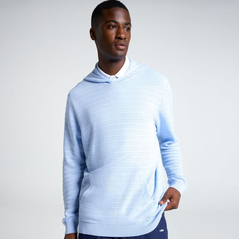 ウォルターヘーゲン メンズ アウター 編み物・ティーシャツ パーカー Walter Hagen Men\u0027s Clubhouse Sweater Hoodie Clear Blue 青碧