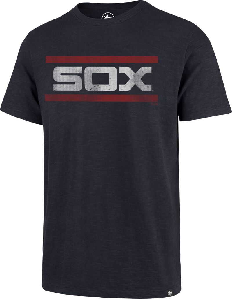 フォーティーセブン メンズ トップス プルオーバー \u002747 Men\u0027s Chicago White Sox Navy Grit Wordmark Scrum T-Shirt NoColor 白いこと
