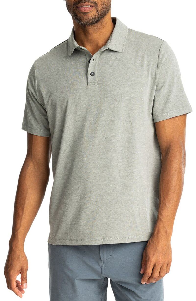 無償性 飛球 メンズ トップス プルオーバー スポーツシャツ Free Fly Men\u0027s Bamboo Flex Short Sleeve Polo II Heather Agave Green ギョリュウモドキ