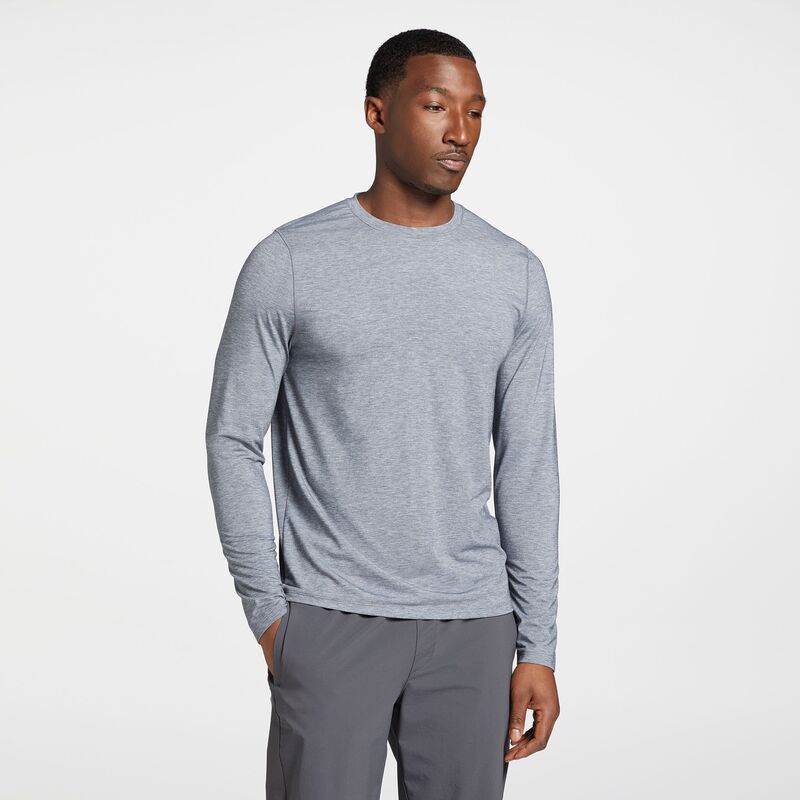 ヴァースト メンズ ボトムス 心地よいズボン下 ティーシャツ VRST Men\u0027s Icon Long Sleeve Tee Darker Ardosia Slate Hthr スレート