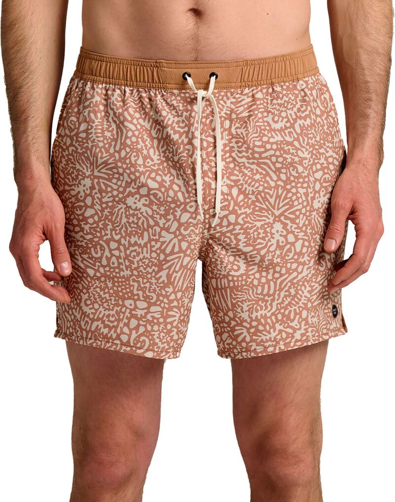 無償性 飛球 メンズ ボトムス 二分の一ズボン下・さる股引き Free Fly Men\u0027s Palmera Swim Trunks Drifter Print/Canyon Clay